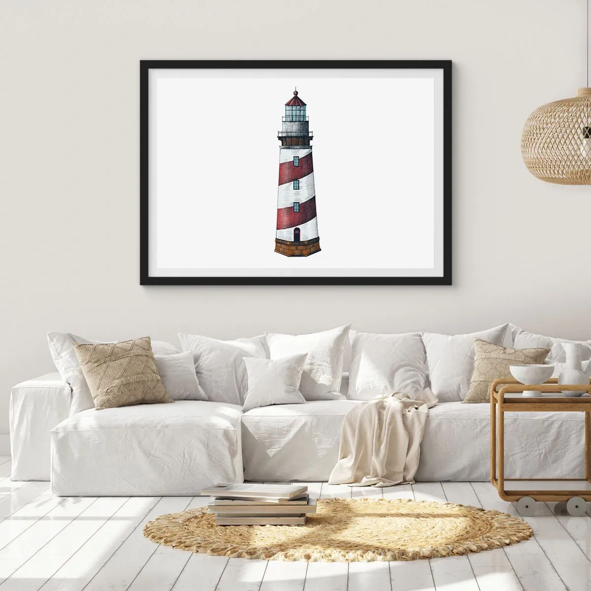 Affiche dans un cadre noir - Poster - Toujours sur ses gardes - 40x30 cm