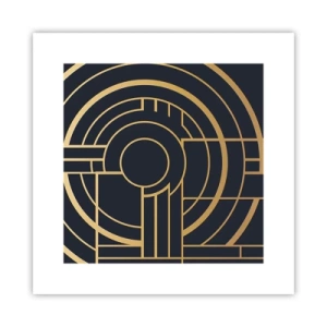 Affiche - Poster - Rotation des éléments - 30x30 cm