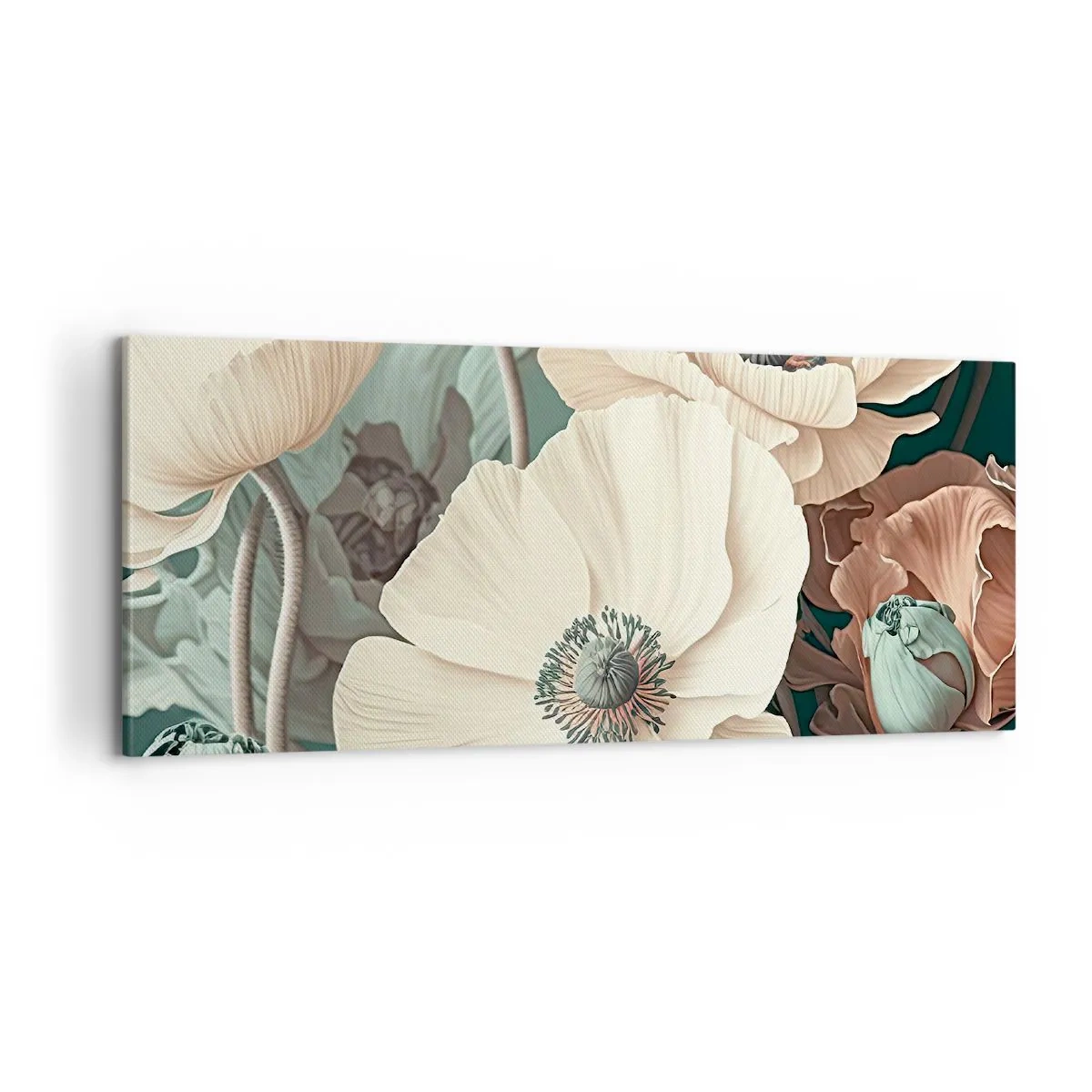 Impression sur toile - Image sur toile - Le murmure des coquelicots - 100x40 cm