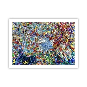 Affiche - Poster - Goutte de vitrail - 70x50 cm