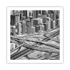 Affiche - Poster - Dubaï - la ville impossible - 60x60 cm