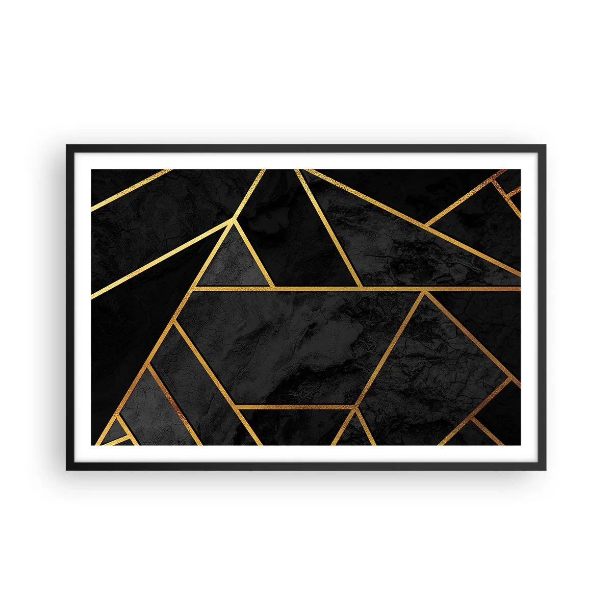 Affiche dans un cadre noir - Poster - Obscurité et éclat - 91x61 cm