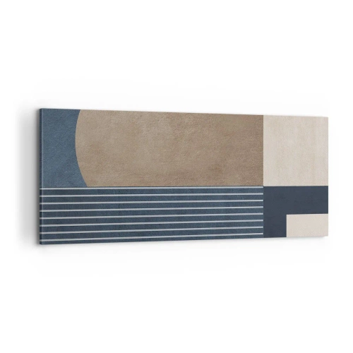 Impression sur toile - Image sur toile - Composition simple et en rondeur - 100x40 cm