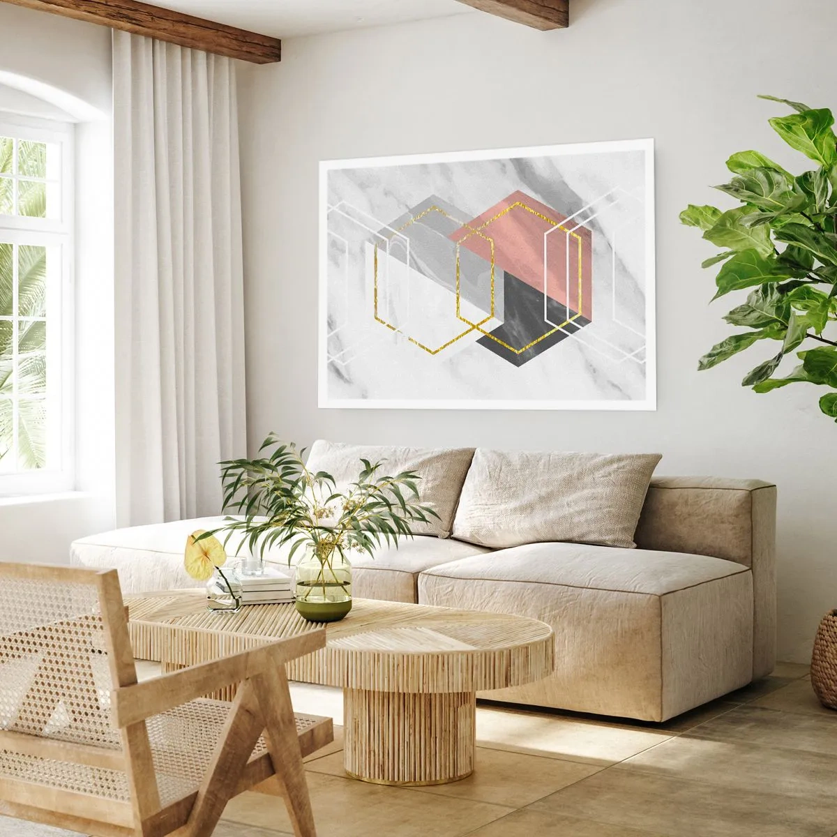 Affiche - Poster - Composition en chaîne - 40x30 cm