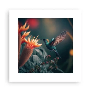 Affiche - Poster - une vie vraiment colorée - 30x30 cm