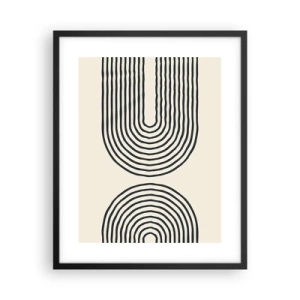 Affiche dans un cadre noir - Poster - Dans un instant... - 40x50 cm