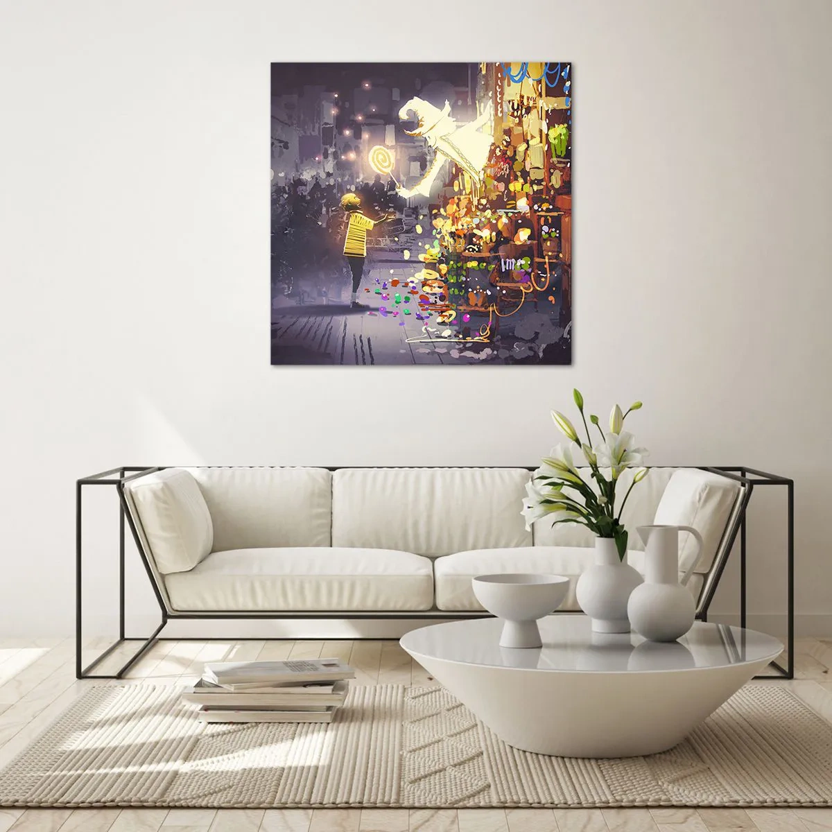 Impression sur verre - Image sur verre - La magie existe - 70x70 cm