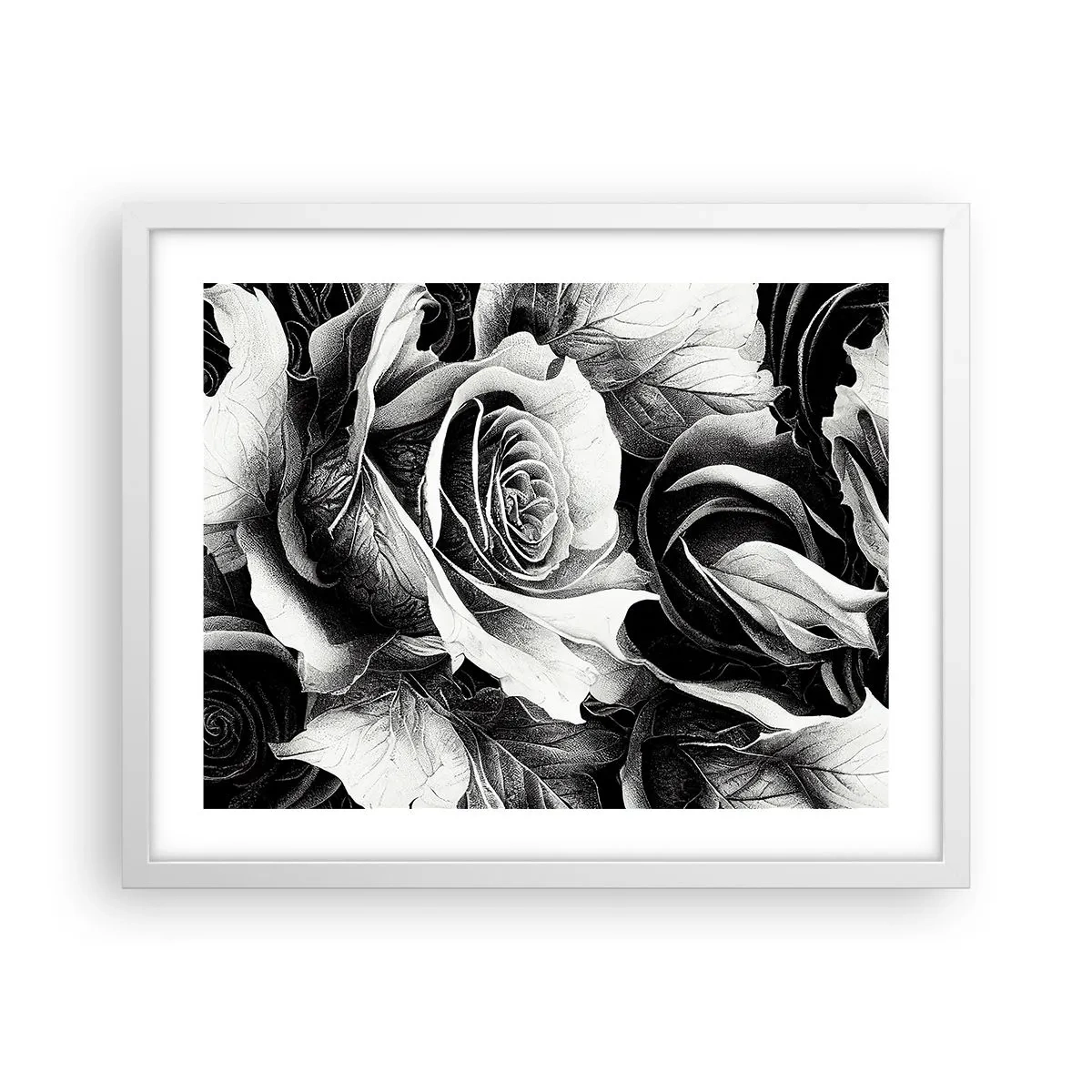 Affiche dans un cadre blanc - Poster - Toujours une reine - 50x40 cm