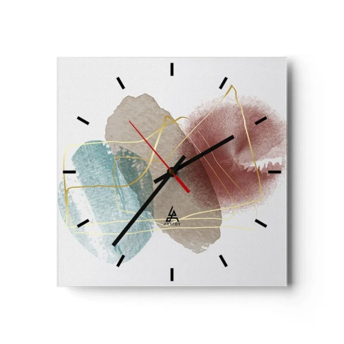 Horloge murale - Pendule murale - Coraux de l'espace - 40x40 cm