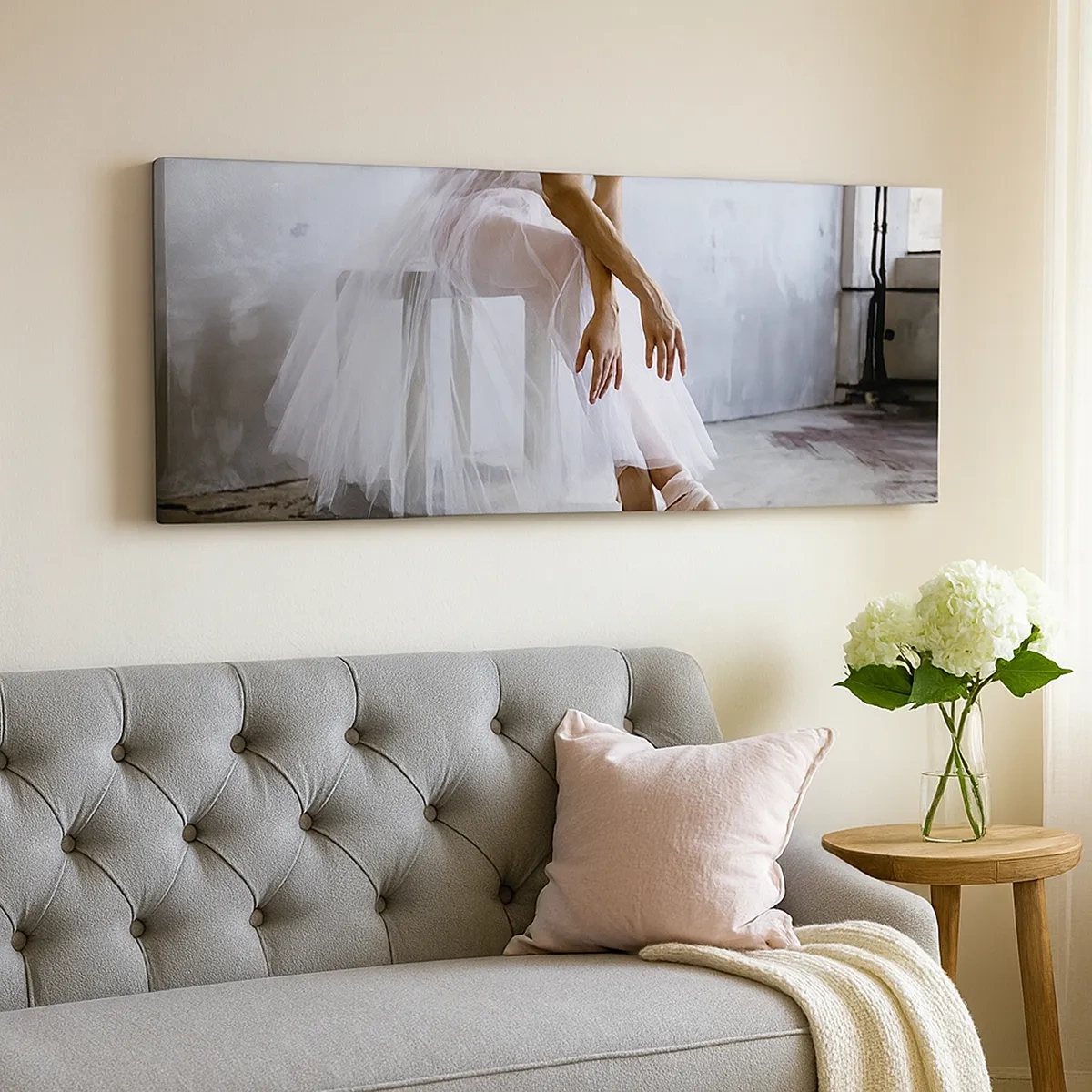 Impression sur toile - Image sur toile - Avant que les lumières de la rampe ne clignotent - 30x30 cm