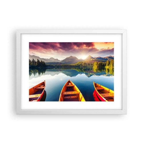 Affiche dans un cadre blanc - Poster - Rien contre nature - 40x30 cm