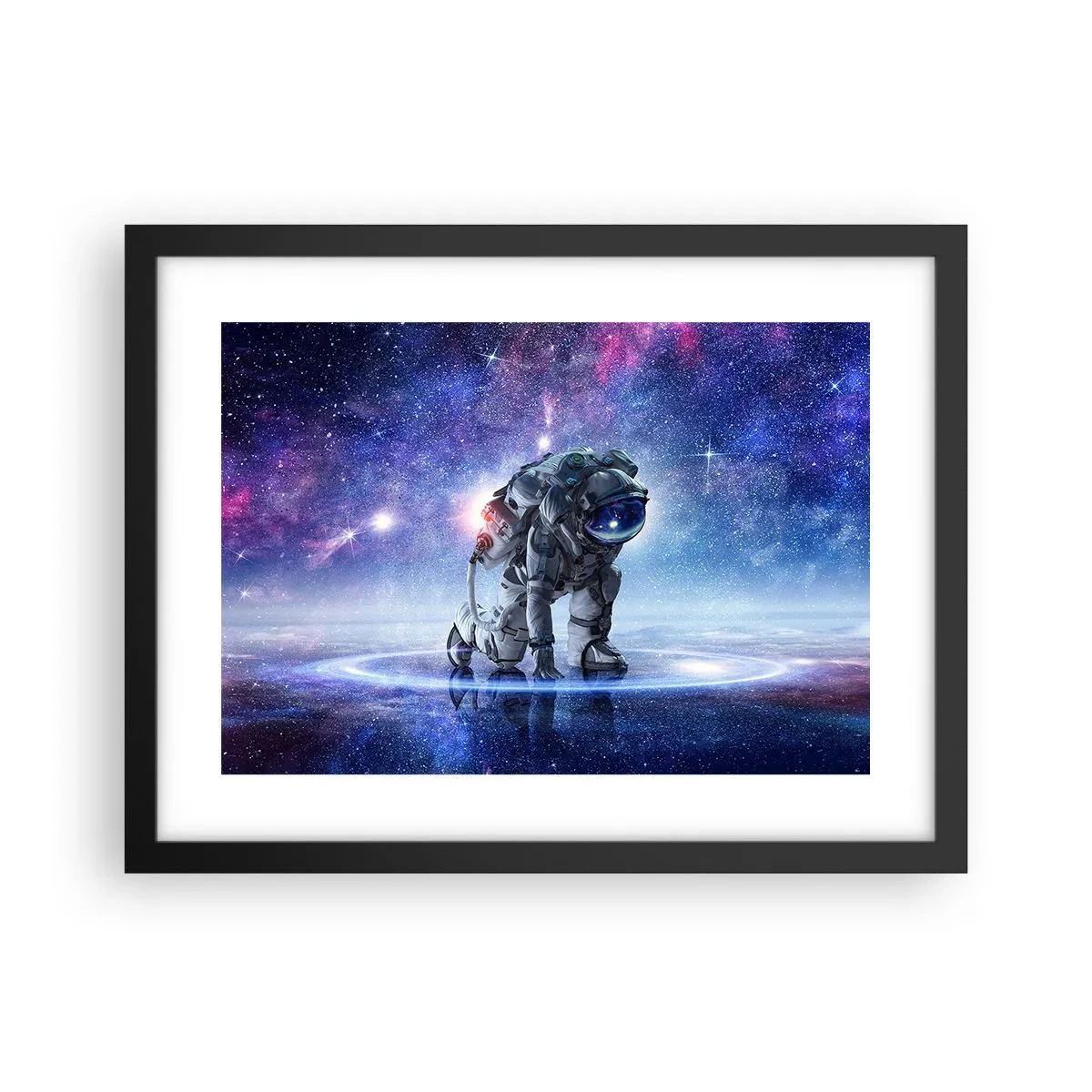 Affiche dans un cadre noir - Poster - Le ciel étoilé au dessus de moi - 40x30 cm