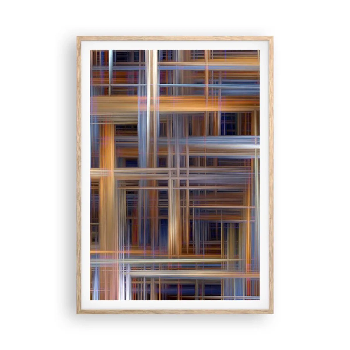 Affiche dans un chêne clair - Poster - Tissé de lumière - 70x100 cm