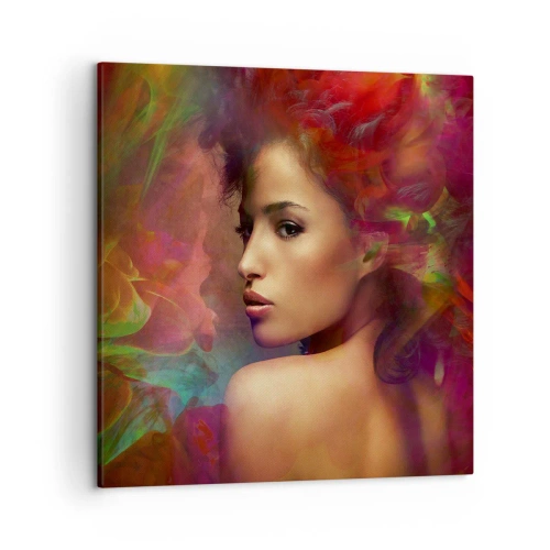 Impression sur toile - Image sur toile - Plus beau qu'un arc-en-ciel, aussi délicat qu'un brouillard - 50x50 cm