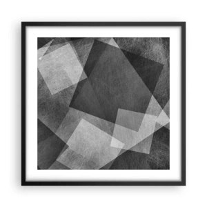 Affiche dans un cadre noir - Poster - Le symbole éternel de durabilité et d'ordre - 50x50 cm