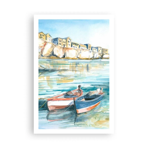 Affiche - Poster - Paysage dans l'azur - 61x91 cm