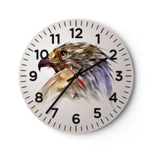 Horloge murale - Pendule murale - Portrait d'un guerrier - 40x40 cm