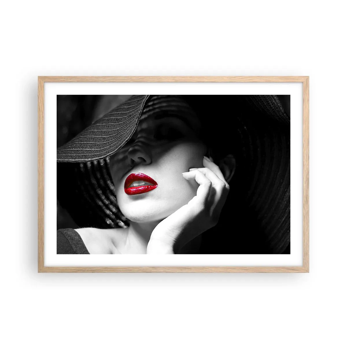 Affiche dans un chêne clair - Poster - Étude écarlate - 70x50 cm