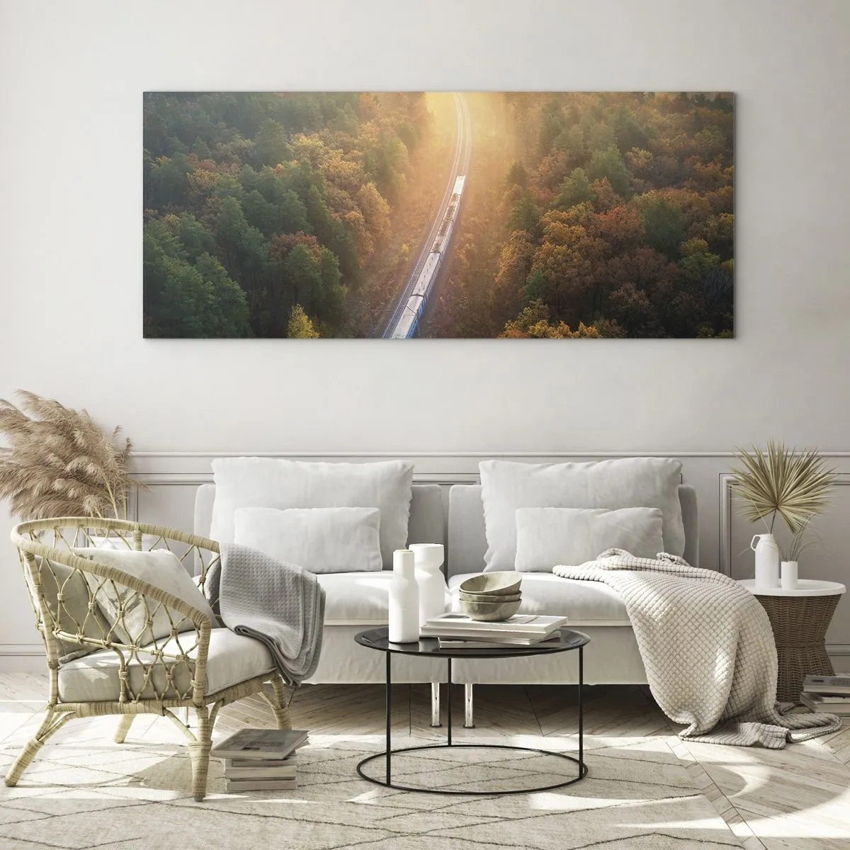 Impression sur verre - Image sur verre - Voyage printannier - 100x40 cm