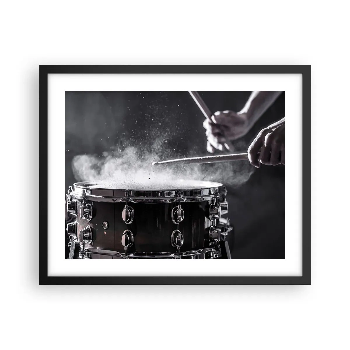 Affiche dans un cadre noir - Poster - Tempo de la musique - 50x40 cm