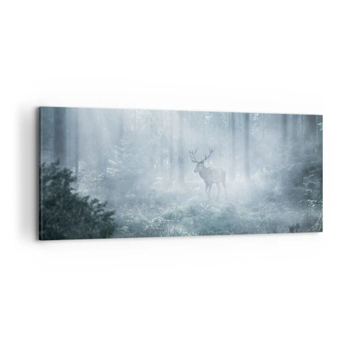 Impression sur toile - Image sur toile - Visite matinale du domaine - 100x40 cm