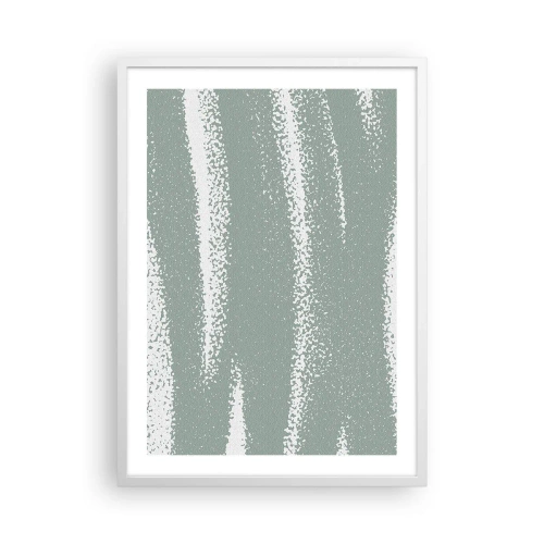Affiche dans un cadre blanc - Poster - Abstraction dans un climat hivernal - 50x70 cm