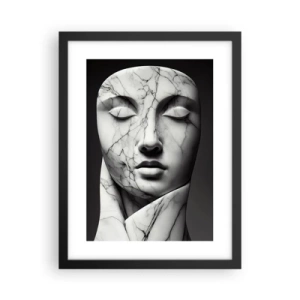 Affiche dans un cadre noir - Poster - Marmurowe kształty - 30x40 cm