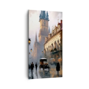 Impression sur toile - Image sur toile - Le charme d'une soirée pragoise - 55x100 cm