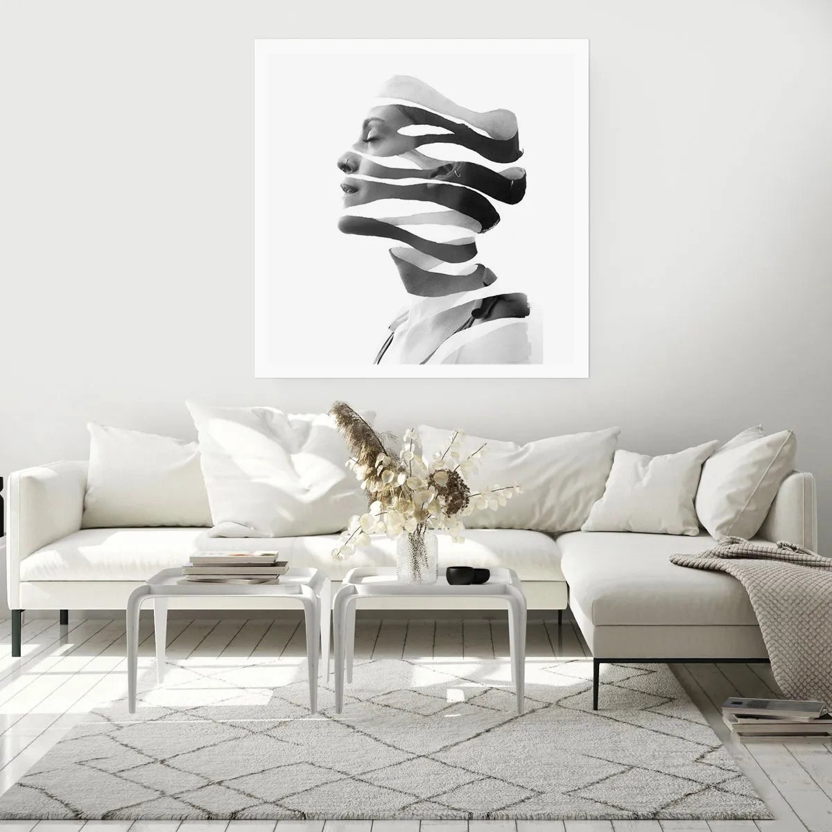 Affiche - Poster - Portrait surréaliste - 40x40 cm