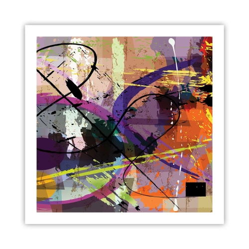 Affiche - Poster - Vous pouvez aller tout droit ou autour - 60x60 cm