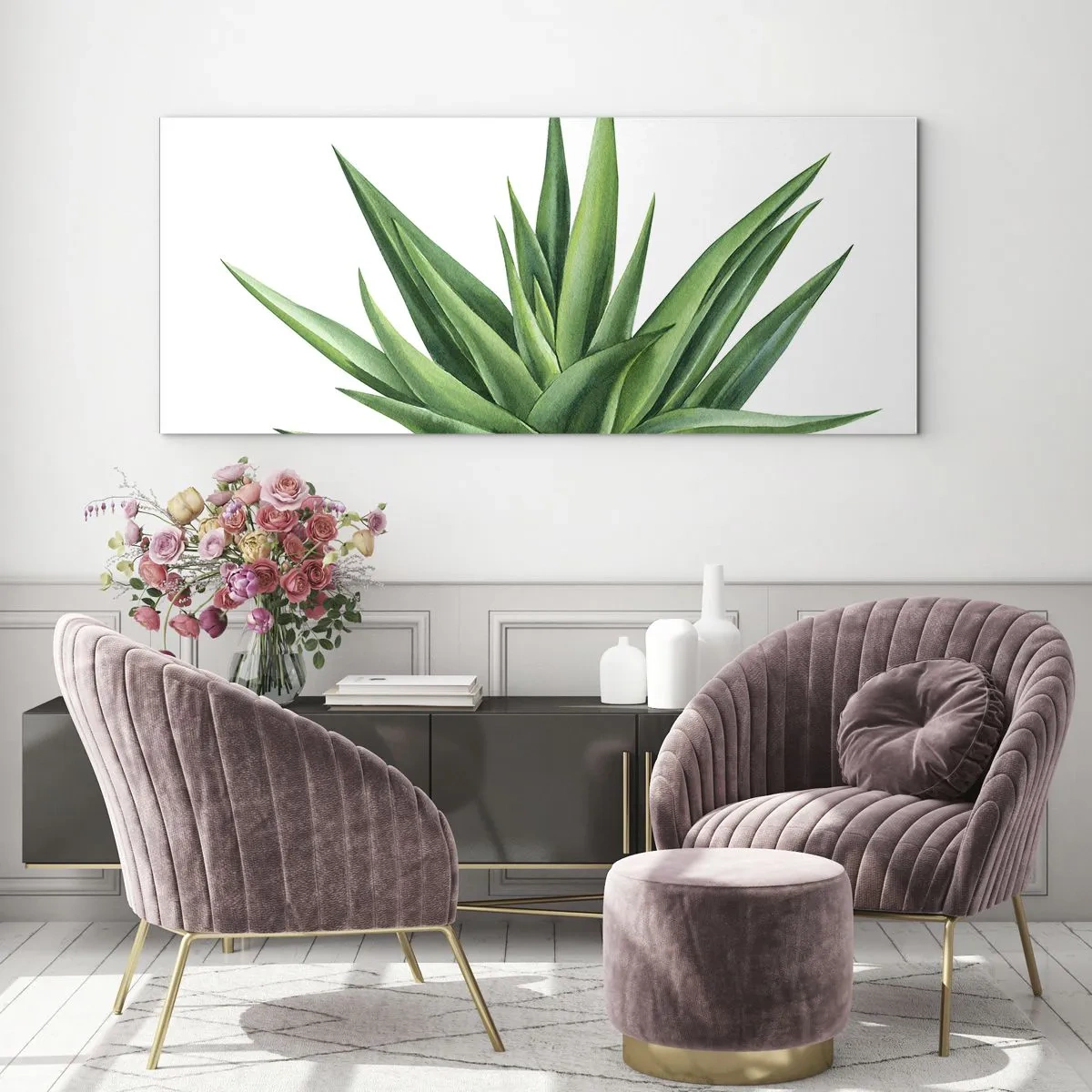 Impression sur verre - Image sur verre - Vert – force – vie - 100x40 cm
