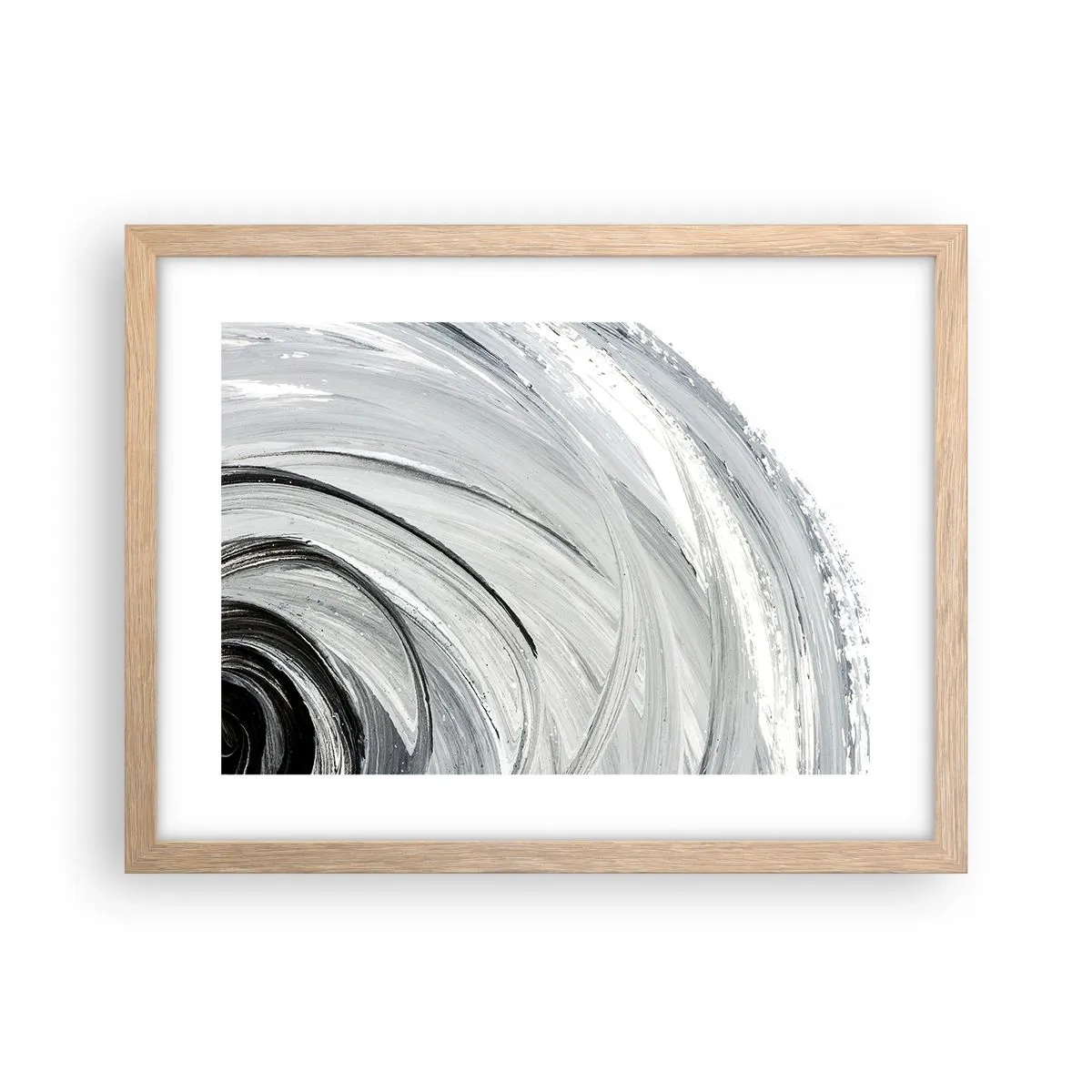 Affiche dans un chêne clair - Poster - Composition orbitale - 40x30 cm