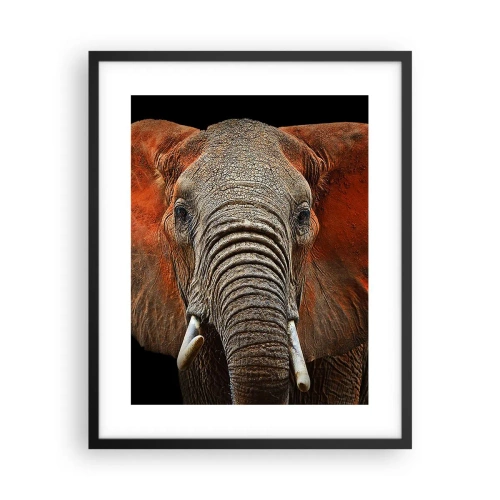 Affiche dans un cadre noir - Poster - Je suis sauvage, et toi? - 40x50 cm