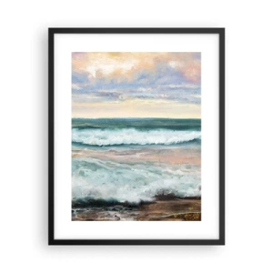 Affiche dans un cadre noir - Poster - Ici tu adouciras ton âme - 40x50 cm