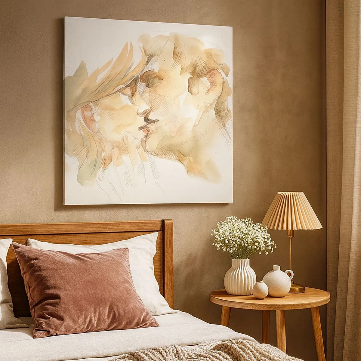 Impression sur toile - Image sur toile - A moitié trouvé ? - 30x30 cm