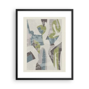 Affiche dans un cadre noir - Poster - Composition derrière la vitre - 40x50 cm