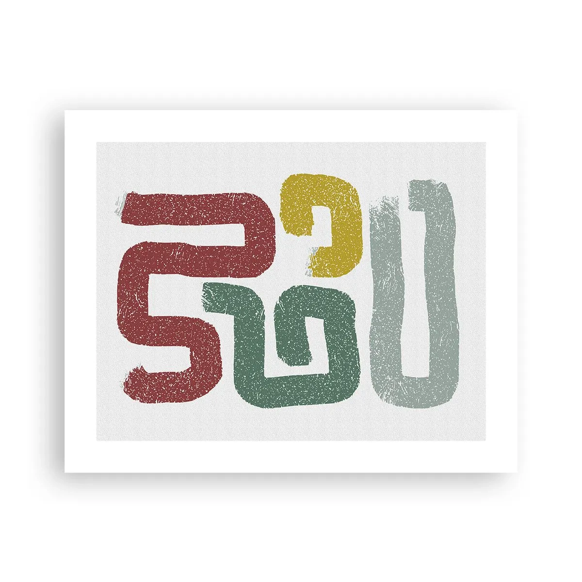 Affiche - Poster - Dans une langue inconnue - 50x40 cm