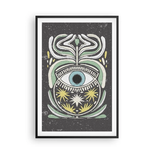 Affiche dans un cadre noir - Poster - Rituels tribaux - 61x91 cm