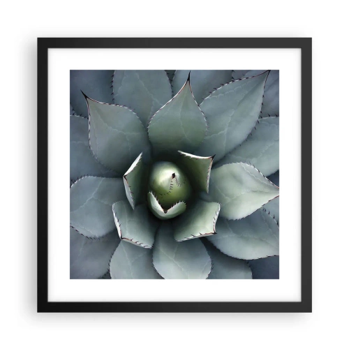 Affiche dans un cadre noir - Poster - Wabi et observe - 40x40 cm