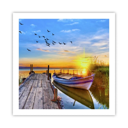 Affiche - Poster - Au revoir, à demain - 60x60 cm