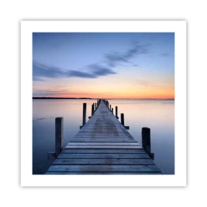 Affiche - Poster - Le calme d'un crépuscule serein - 50x50 cm