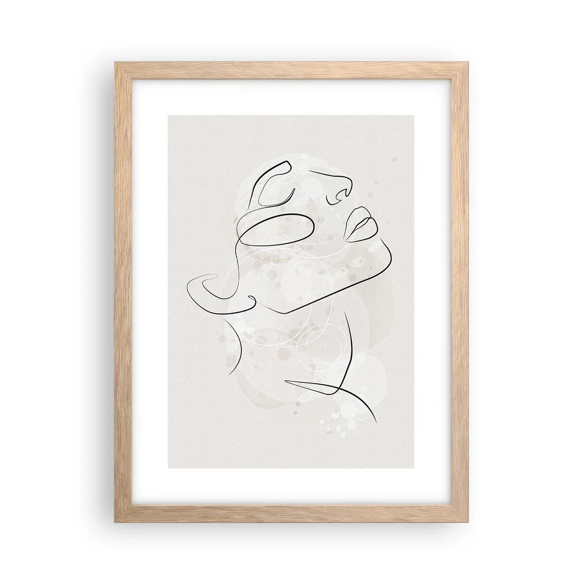 Affiche dans un chêne clair - Poster - L'esquisse d'un rêve - 30x40 cm