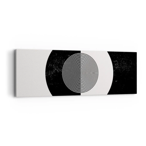 Impression sur toile - Image sur toile - Harmonie de noir et blanc - 90x30 cm