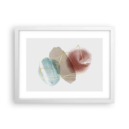 Affiche dans un cadre blanc - Poster - Coraux de l'espace - 40x30 cm