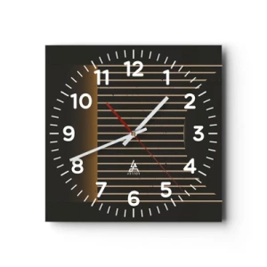 Horloge murale - Pendule murale - Explorez les ténèbres - 30x30 cm