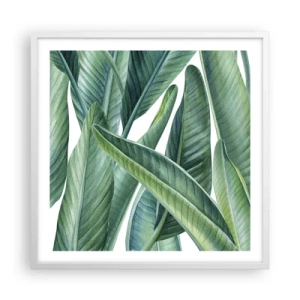 Affiche dans un cadre blanc - Poster - La nature face à elle-même - 60x60 cm