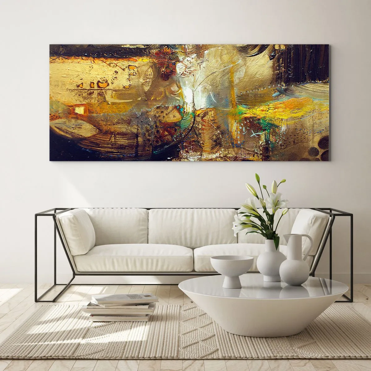 Impression sur verre - Image sur verre - Froid, tiède, chaud - 100x40 cm