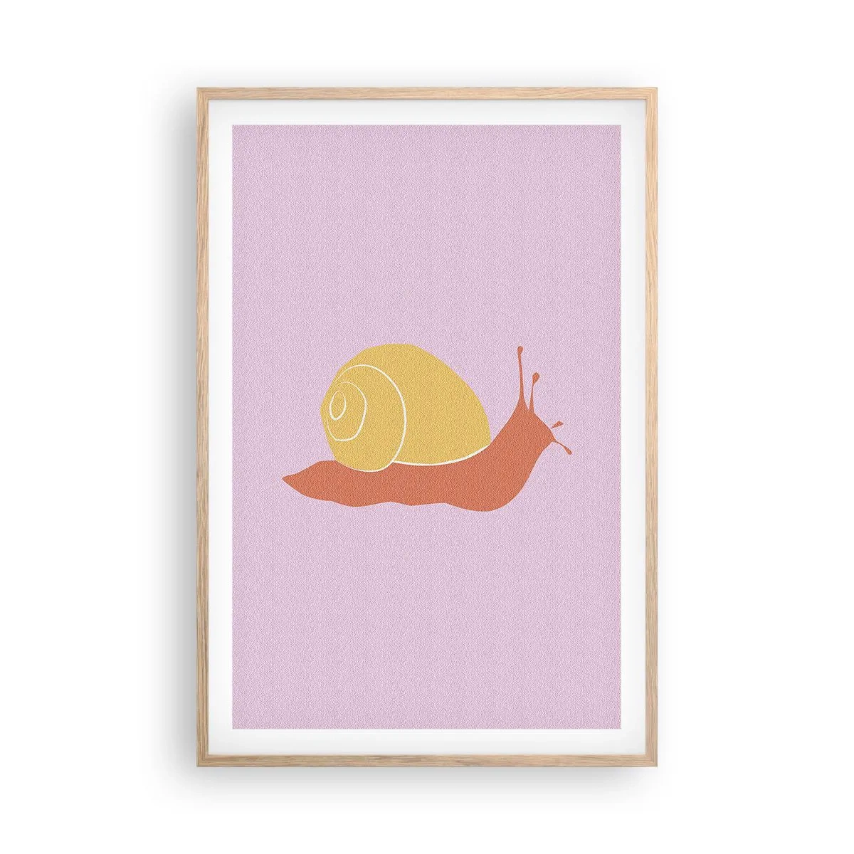 Affiche dans un chêne clair - Poster - Il n'y a pas d'urgence - 61x91 cm