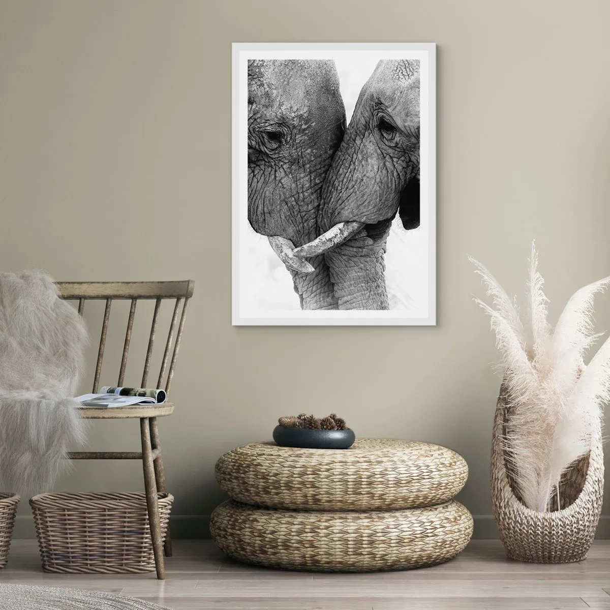 Affiche dans un cadre blanc - Poster - Confession sincère - 61x91 cm