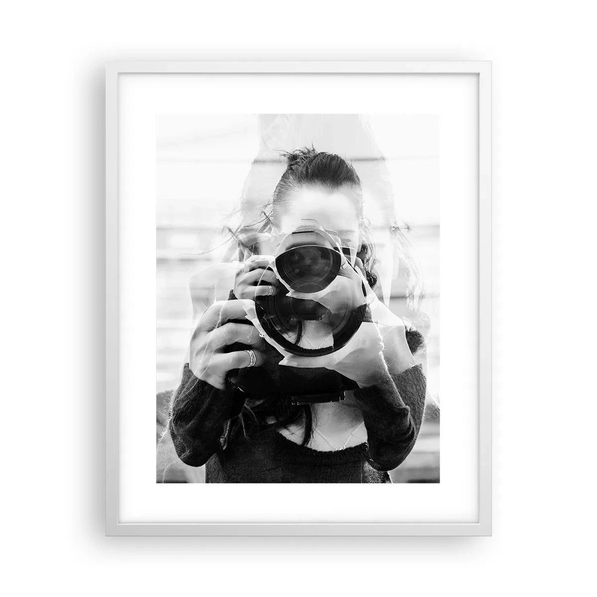 Affiche dans un cadre blanc - Poster - Créateur et matériel - 40x50 cm